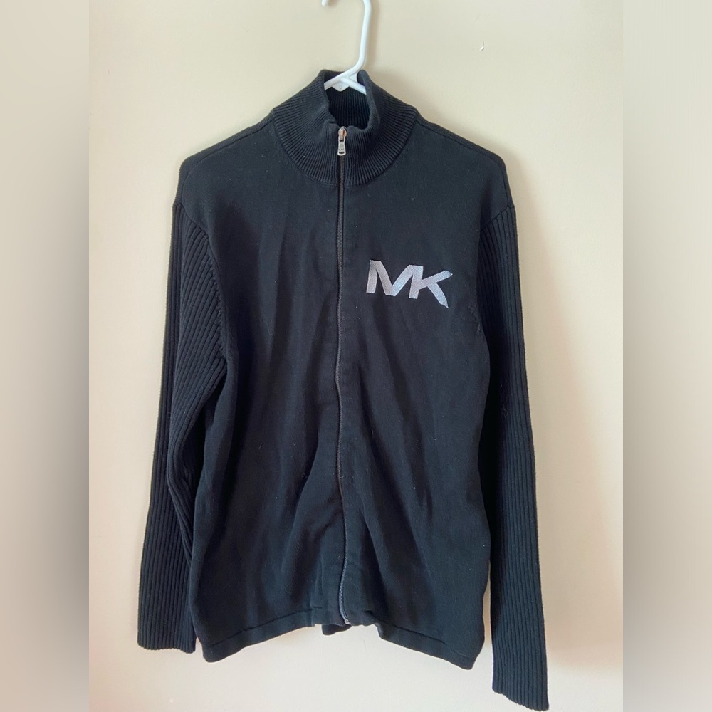Michael Kors Black Zipper Sweater
